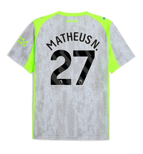 Koszulka piłkarska Manchester City Matheus Nunes #27 Koszulka Trzeciej 2025-26 Krótki Rękaw Koszulka piłkarska Manchester City Matheus Nunes #27 Koszulka Trzeciej 2025-26 Krótki Rękaw