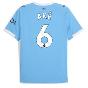 Koszulka piłkarska Manchester City Nathan Ake #6 Koszulka Podstawowej 2025-26 Krótki Rękaw