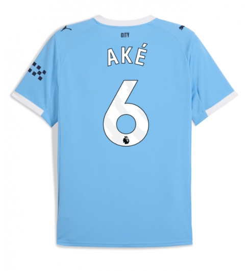 Koszulka piłkarska Manchester City Nathan Ake #6 Koszulka Podstawowej 2025-26 Krótki Rękaw Koszulka piłkarska Manchester City Nathan Ake #6 Koszulka Podstawowej 2025-26 Krótki Rękaw