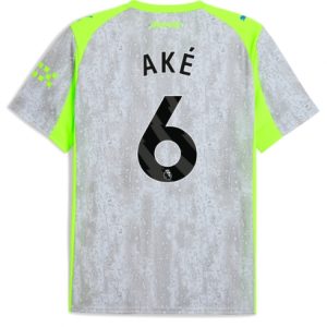 Koszulka piłkarska Manchester City Nathan Ake #6 Koszulka Trzeciej 2025-26 Krótki Rękaw