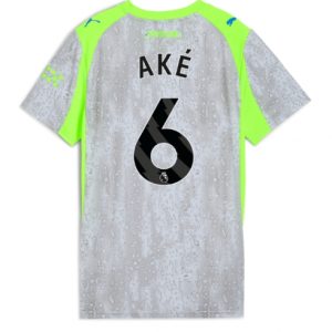 Koszulka piłkarska Manchester City Nathan Ake #6 Koszulka Trzeciej damskie 2025-26 Krótki Rękaw Koszulka piłkarska Manchester City Nathan Ake #6 Koszulka Trzeciej damskie 2025-26 Krótki Rękaw