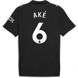 Koszulka piłkarska Manchester City Nathan Ake #6 Koszulka Wyjazdowej 2025-26 Krótki Rękaw