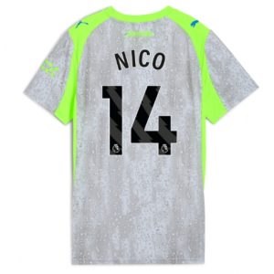 Koszulka piłkarska Manchester City Nico Gonzalez #14 Koszulka Trzeciej damskie 2025-26 Krótki Rękaw Koszulka piłkarska Manchester City Nico Gonzalez #14 Koszulka Trzeciej damskie 2025-26 Krótki Rękaw