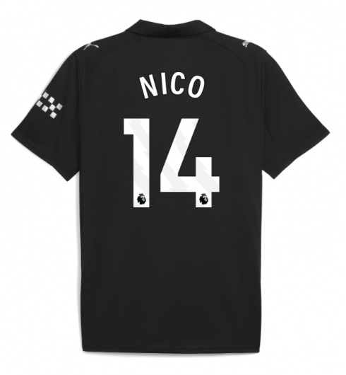 Koszulka piłkarska Manchester City Nico Gonzalez #14 Koszulka Wyjazdowej 2025-26 Krótki Rękaw Koszulka piłkarska Manchester City Nico Gonzalez #14 Koszulka Wyjazdowej 2025-26 Krótki Rękaw