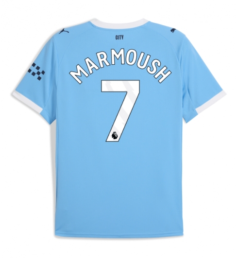Koszulka piłkarska Manchester City Omar Marmoush #7 Koszulka Podstawowej 2025-26 Krótki Rękaw Koszulka piłkarska Manchester City Omar Marmoush #7 Koszulka Podstawowej 2025-26 Krótki Rękaw