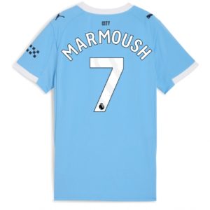 Koszulka piłkarska Manchester City Omar Marmoush #7 Koszulka Podstawowej damskie 2025-26 Krótki Rękaw