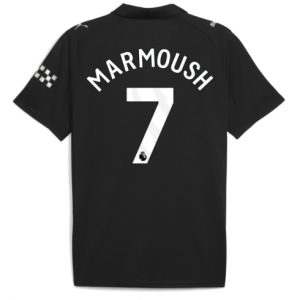 Koszulka piłkarska Manchester City Omar Marmoush #7 Koszulka Wyjazdowej 2025-26 Krótki Rękaw