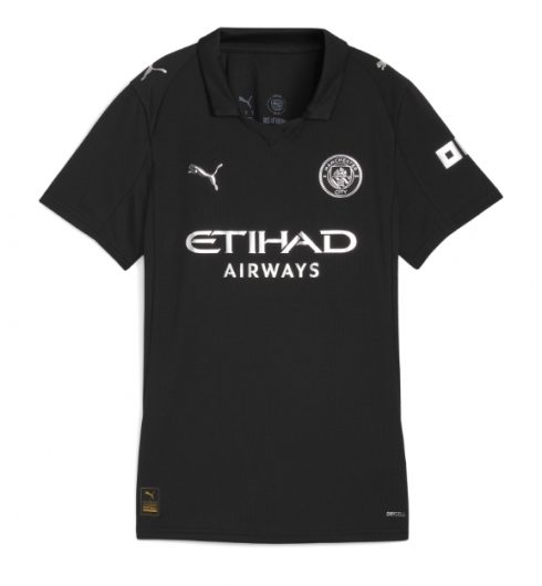 Koszulka piłkarska Manchester City Omar Marmoush #7 Koszulka Wyjazdowej damskie 2025-26 Krótki Rękaw 2 Koszulka piłkarska Manchester City Omar Marmoush #7 Koszulka Wyjazdowej damskie 2025-26 Krótki Rękaw