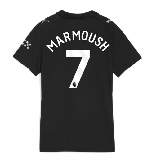 Koszulka piłkarska Manchester City Omar Marmoush #7 Koszulka Wyjazdowej damskie 2025-26 Krótki Rękaw Koszulka piłkarska Manchester City Omar Marmoush #7 Koszulka Wyjazdowej damskie 2025-26 Krótki Rękaw