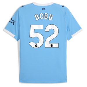 Koszulka piłkarska Manchester City Oscar Bobb #52 Koszulka Podstawowej 2025-26 Krótki Rękaw Koszulka piłkarska Manchester City Oscar Bobb #52 Koszulka Podstawowej 2025-26 Krótki Rękaw