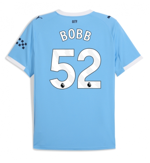 Koszulka piłkarska Manchester City Oscar Bobb #52 Koszulka Podstawowej 2025-26 Krótki Rękaw Koszulka piłkarska Manchester City Oscar Bobb #52 Koszulka Podstawowej 2025-26 Krótki Rękaw