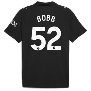 Koszulka piłkarska Manchester City Oscar Bobb #52 Koszulka Wyjazdowej 2025-26 Krótki Rękaw Koszulka piłkarska Manchester City Oscar Bobb #52 Koszulka Wyjazdowej 2025-26 Krótki Rękaw