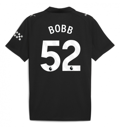 Koszulka piłkarska Manchester City Oscar Bobb #52 Koszulka Wyjazdowej 2025-26 Krótki Rękaw Koszulka piłkarska Manchester City Oscar Bobb #52 Koszulka Wyjazdowej 2025-26 Krótki Rękaw