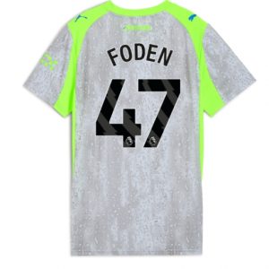 Koszulka piłkarska Manchester City Phil Foden #47 Koszulka Trzeciej damskie 2025-26 Krótki Rękaw