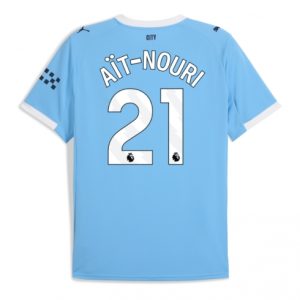 Koszulka piłkarska Manchester City Rayan Ait-Nouri #21 Koszulka Podstawowej 2025-26 Krótki Rękaw Koszulka piłkarska Manchester City Rayan Ait-Nouri #21 Koszulka Podstawowej 2025-26 Krótki Rękaw