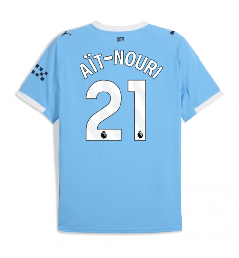 Koszulka piłkarska Manchester City Rayan Ait-Nouri #21 Koszulka Podstawowej 2025-26 Krótki Rękaw Koszulka piłkarska Manchester City Rayan Ait-Nouri #21 Koszulka Podstawowej 2025-26 Krótki Rękaw