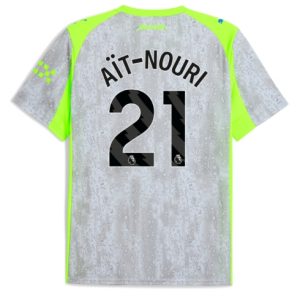 Koszulka piłkarska Manchester City Rayan Ait-Nouri #21 Koszulka Trzeciej 2025-26 Krótki Rękaw