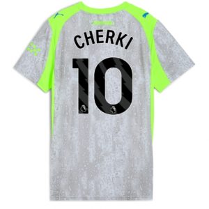 Koszulka piłkarska Manchester City Rayan Cherki #10 Koszulka Trzeciej damskie 2025-26 Krótki Rękaw Koszulka piłkarska Manchester City Rayan Cherki #10 Koszulka Trzeciej damskie 2025-26 Krótki Rękaw