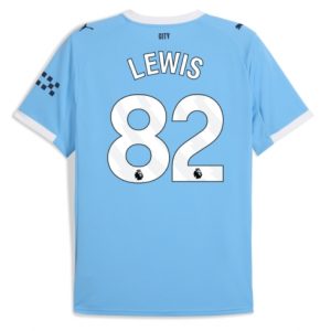 Koszulka piłkarska Manchester City Rico Lewis #82 Koszulka Podstawowej 2025-26 Krótki Rękaw