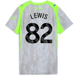 Koszulka piłkarska Manchester City Rico Lewis #82 Koszulka Trzeciej damskie 2025-26 Krótki Rękaw Koszulka piłkarska Manchester City Rico Lewis #82 Koszulka Trzeciej damskie 2025-26 Krótki Rękaw