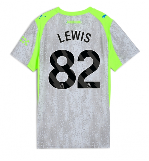 Koszulka piłkarska Manchester City Rico Lewis #82 Koszulka Trzeciej damskie 2025-26 Krótki Rękaw Koszulka piłkarska Manchester City Rico Lewis #82 Koszulka Trzeciej damskie 2025-26 Krótki Rękaw