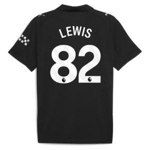 Koszulka piłkarska Manchester City Rico Lewis #82 Koszulka Wyjazdowej 2025-26 Krótki Rękaw