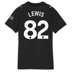 Koszulka piłkarska Manchester City Rico Lewis #82 Koszulka Wyjazdowej damskie 2025-26 Krótki Rękaw Koszulka piłkarska Manchester City Rico Lewis #82 Koszulka Wyjazdowej damskie 2025-26 Krótki Rękaw