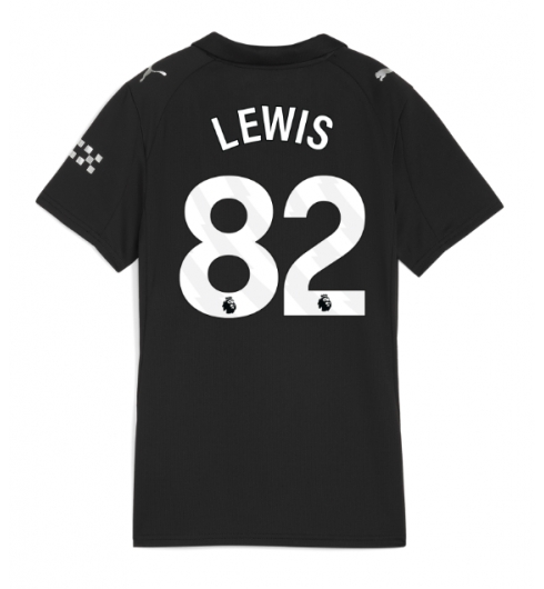 Koszulka piłkarska Manchester City Rico Lewis #82 Koszulka Wyjazdowej damskie 2025-26 Krótki Rękaw Koszulka piłkarska Manchester City Rico Lewis #82 Koszulka Wyjazdowej damskie 2025-26 Krótki Rękaw