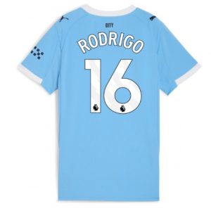 Koszulka piłkarska Manchester City Rodri Hernandez #16 Koszulka Podstawowej damskie 2025-26 Krótki Rękaw