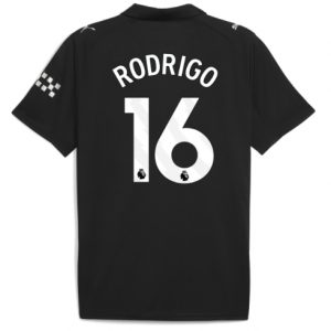 Koszulka piłkarska Manchester City Rodri Hernandez #16 Koszulka Wyjazdowej 2025-26 Krótki Rękaw