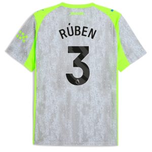 Koszulka piłkarska Manchester City Ruben Dias #3 Koszulka Trzeciej 2025-26 Krótki Rękaw Koszulka piłkarska Manchester City Ruben Dias #3 Koszulka Trzeciej 2025-26 Krótki Rękaw