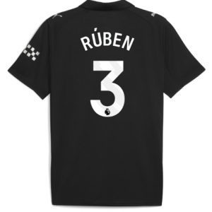 Koszulka piłkarska Manchester City Ruben Dias #3 Koszulka Wyjazdowej 2025-26 Krótki Rękaw Koszulka piłkarska Manchester City Ruben Dias #3 Koszulka Wyjazdowej 2025-26 Krótki Rękaw