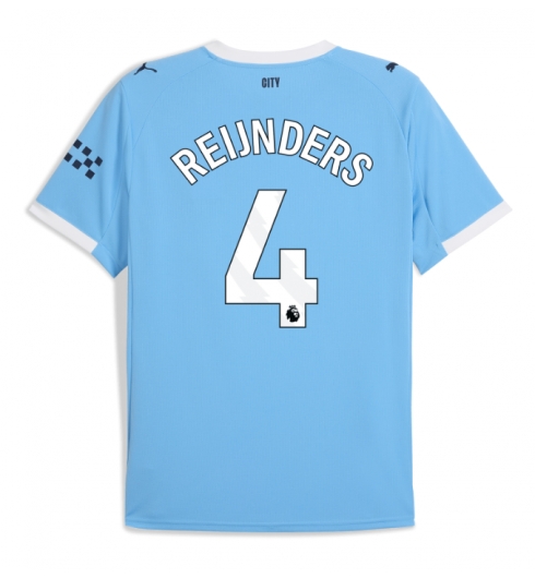Koszulka piłkarska Manchester City Tijjani Reijnders #4 Koszulka Podstawowej 2025-26 Krótki Rękaw Koszulka piłkarska Manchester City Tijjani Reijnders #4 Koszulka Podstawowej 2025-26 Krótki Rękaw