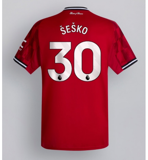 Koszulka piłkarska Manchester United Benjamin Sesko #30 Koszulka Podstawowej 2025-26 Krótki Rękaw Koszulka piłkarska Manchester United Benjamin Sesko #30 Koszulka Podstawowej 2025-26 Krótki Rękaw