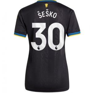Koszulka piłkarska Manchester United Benjamin Sesko #30 Koszulka Trzeciej damskie 2025-26 Krótki Rękaw
