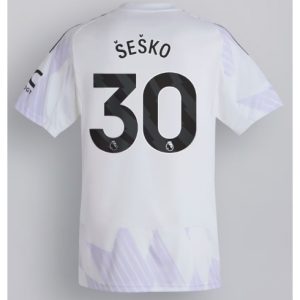 Koszulka piłkarska Manchester United Benjamin Sesko #30 Koszulka Wyjazdowej 2025-26 Krótki Rękaw