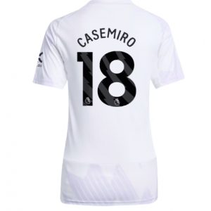 Koszulka piłkarska Manchester United Casemiro #18 Koszulka Wyjazdowej damskie 2025-26 Krótki Rękaw