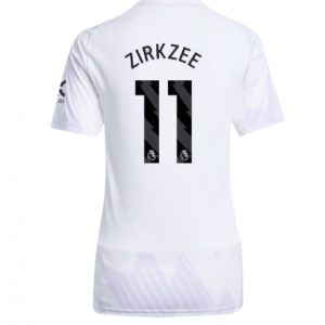 Koszulka piłkarska Manchester United Joshua Zirkzee #11 Koszulka Wyjazdowej damskie 2025-26 Krótki Rękaw