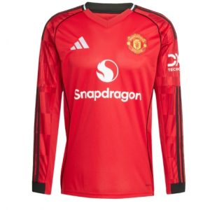 Koszulka piłkarska Manchester United Koszulka Podstawowej 2025-26 Długi Rękaw