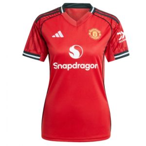 Koszulka piłkarska Manchester United Koszulka Podstawowej damskie 2025-26 Krótki Rękaw