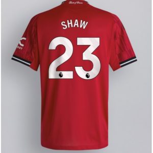 Koszulka piłkarska Manchester United Luke Shaw #23 Koszulka Podstawowej 2025-26 Krótki Rękaw