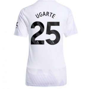 Koszulka piłkarska Manchester United Manuel Ugarte #25 Koszulka Wyjazdowej damskie 2025-26 Krótki Rękaw