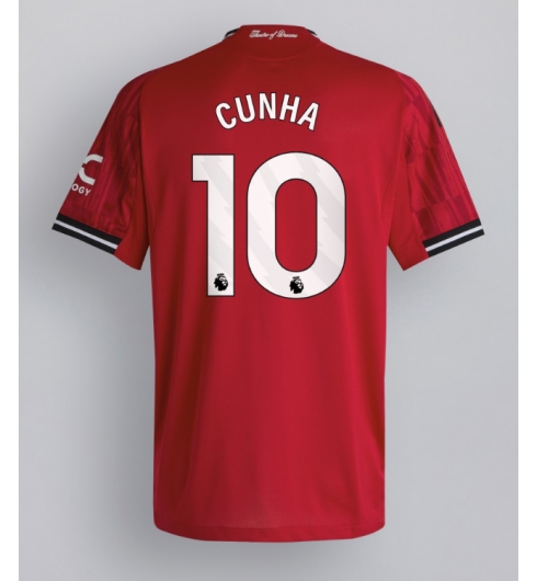 Koszulka piłkarska Manchester United Matheus Cunha #10 Koszulka Podstawowej 2025-26 Krótki Rękaw Koszulka piłkarska Manchester United Matheus Cunha #10 Koszulka Podstawowej 2025-26 Krótki Rękaw