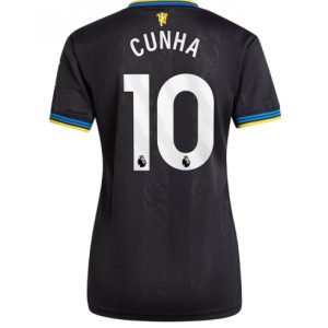 Koszulka piłkarska Manchester United Matheus Cunha #10 Koszulka Trzeciej damskie 2025-26 Krótki Rękaw