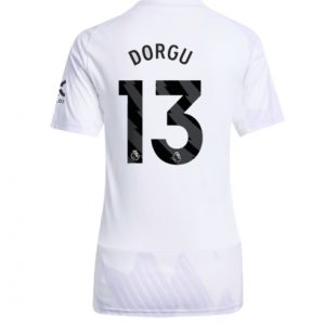 Koszulka piłkarska Manchester United Patrick Dorgu #13 Koszulka Wyjazdowej damskie 2025-26 Krótki Rękaw