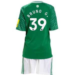 Koszulka piłkarska Newcastle United Bruno Guimaraes #39 Koszulka Wyjazdowej dziecięce 2025-26 +Krótkie Spodenk