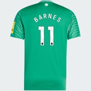 Koszulka piłkarska Newcastle United Harvey Barnes #11 Koszulka Wyjazdowej 2025-26 Krótki Rękaw