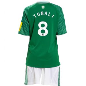 Koszulka piłkarska Newcastle United Sandro Tonali #8 Koszulka Wyjazdowej dziecięce 2025-26 +Krótkie Spodenk