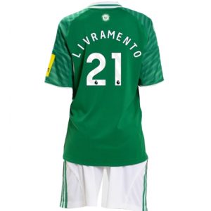 Koszulka piłkarska Newcastle United Tino Livramento #21 Koszulka Wyjazdowej dziecięce 2025-26 +Krótkie Spodenk