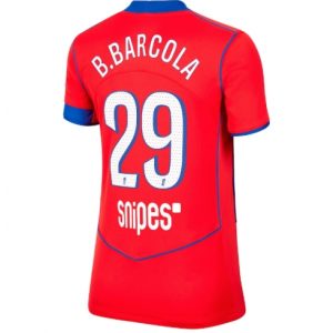 Koszulka piłkarska Paris Saint-Germain Bradley Barcola #29 Koszulka Trzeciej damskie 2025-26 Krótki Rękaw